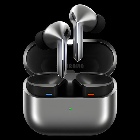 Samsung Galaxy Buds 3 Pro (Silver) with Galaxy AI | Adaptive ANC | Real-time Interpreter | 24-bit Hi-Fi Audio | Up to 37H Battery | IP57