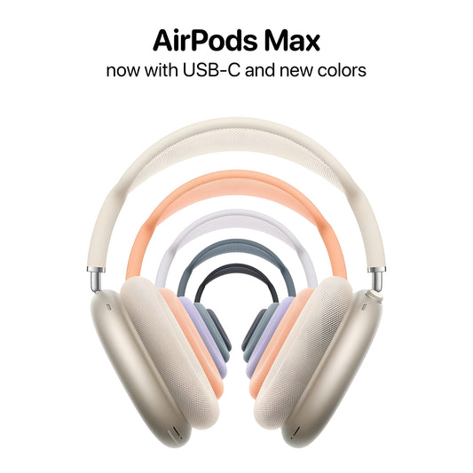 AirPods Max Wireless Over-Ear Headphones, Active Noise Cancelling, Transparency Mode, Personalized Spatial Audio, Dolby Atmos, Bluetooth Headphones