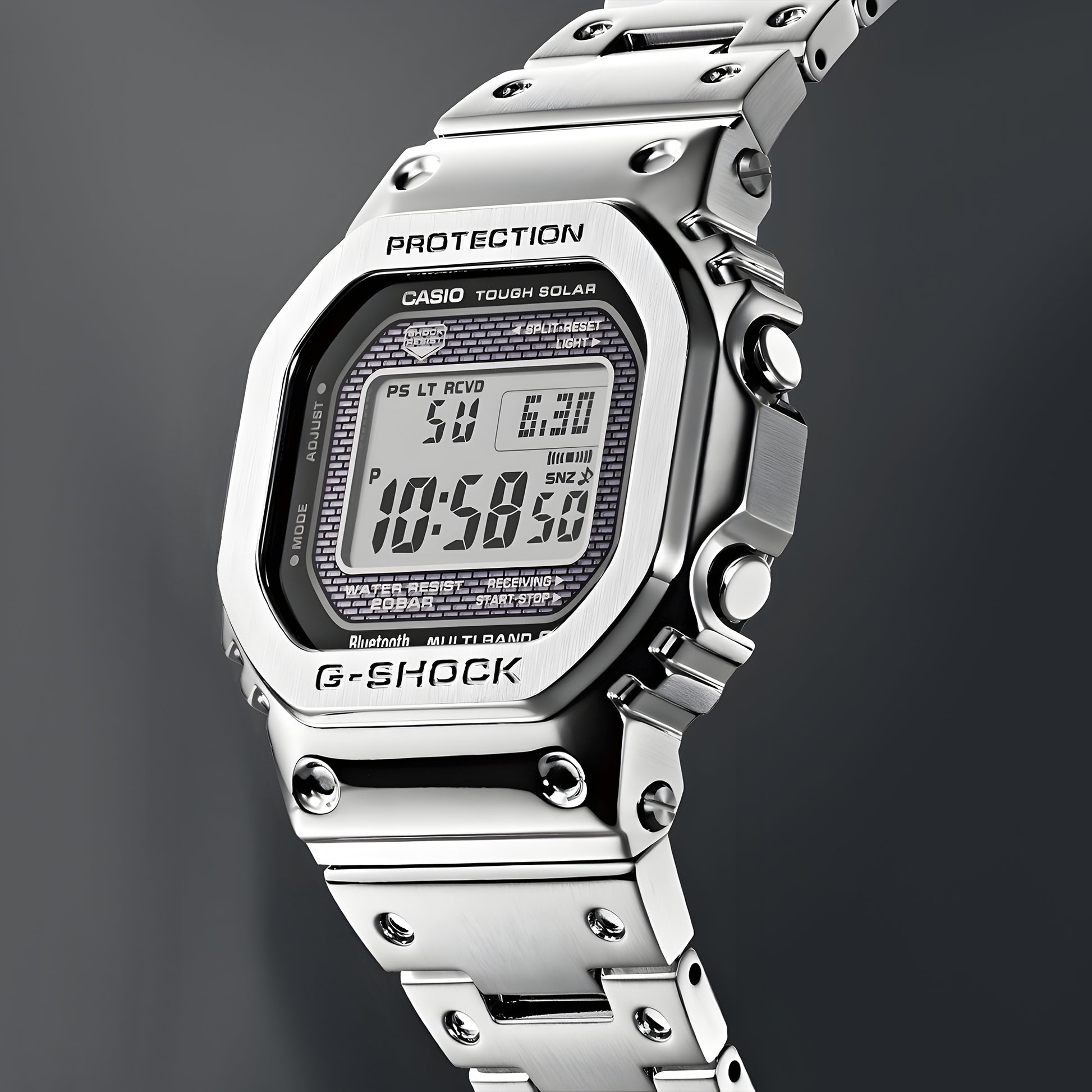 Casio G-Shock Men's GMW-B5000-1CR Black/Silver One Size