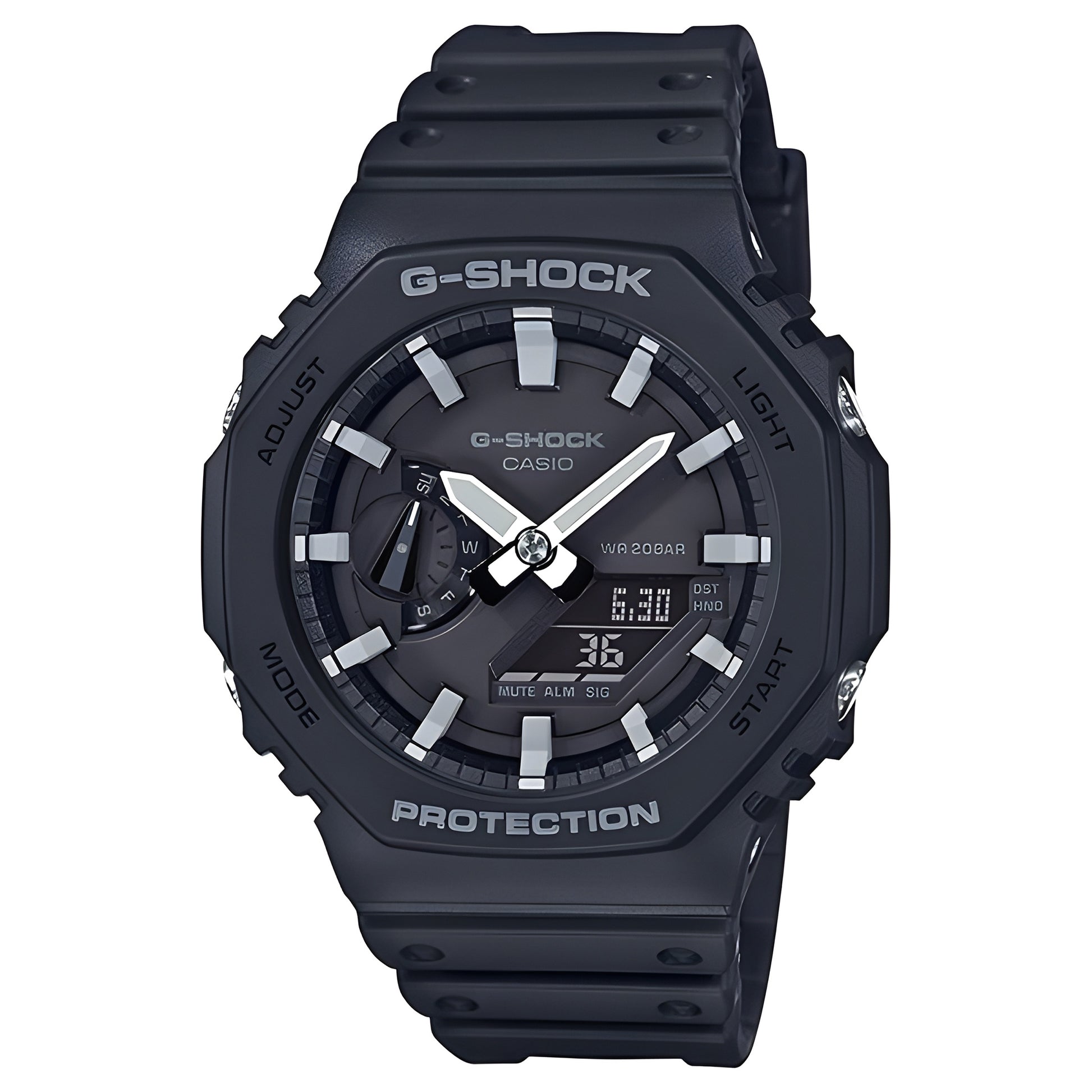 Casio Analog-Digital Black Dial Men's Watch-GA-2100-1ADR (G986)