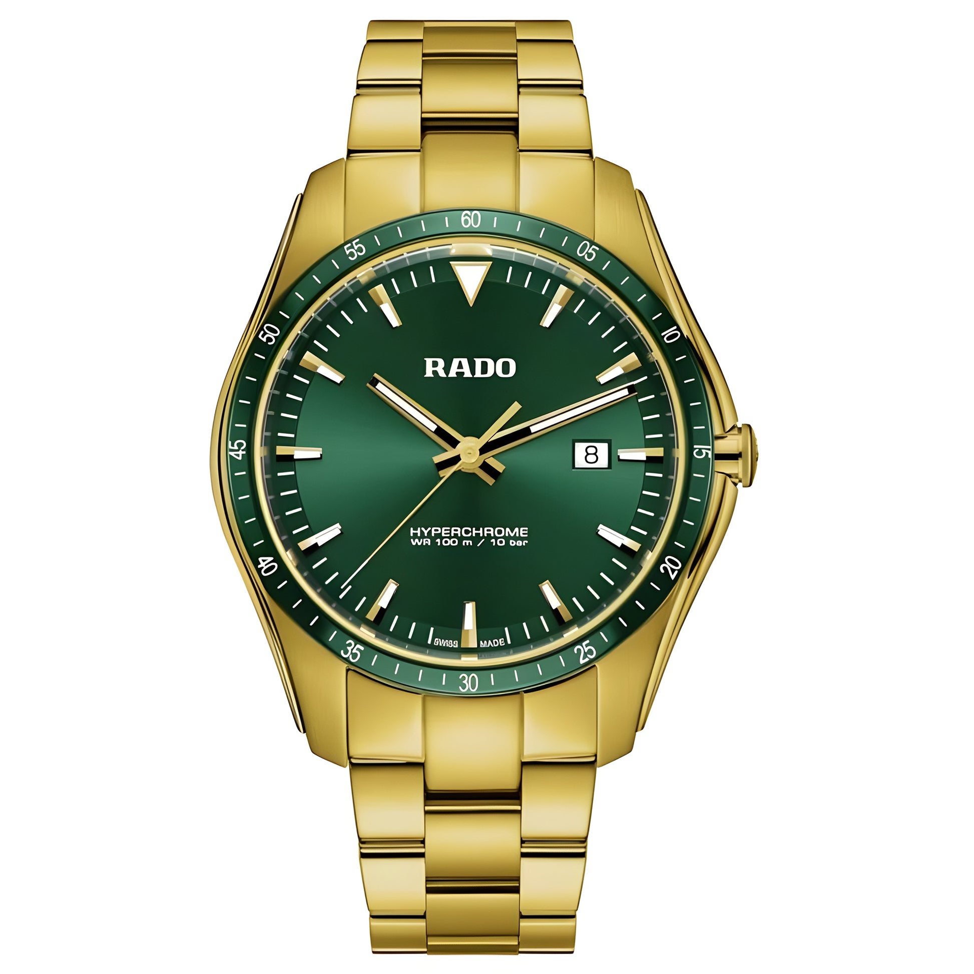 Rado Men's HyperChrome Automatic Sport Watch with Stainless Steel Strap, Silver, 20 (Model: R32502203)