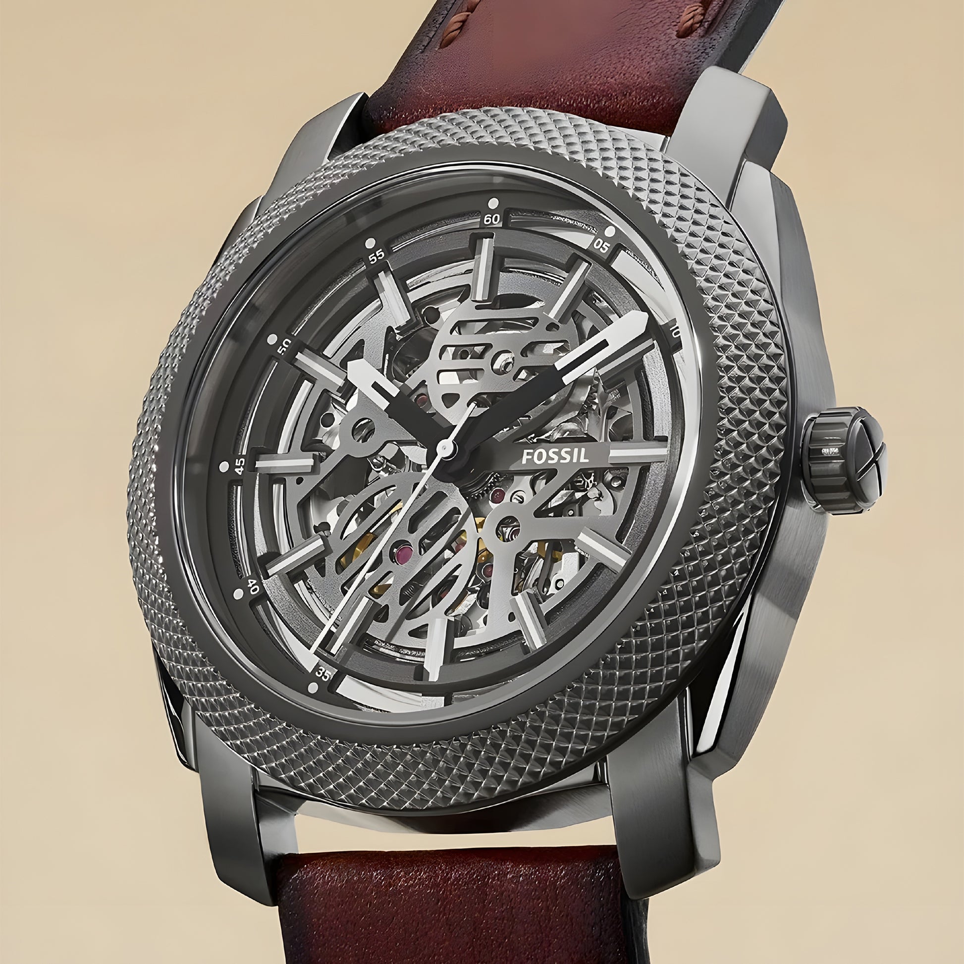 FOSSIL Bannon Brown Automatic Analog Watch - For Men ME3254