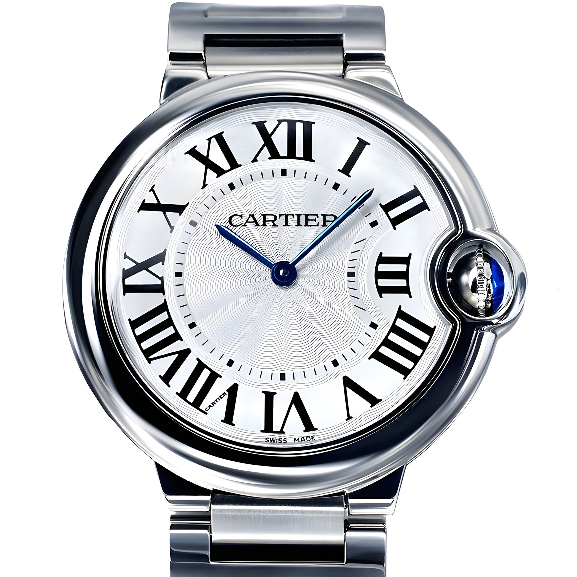 Cartier Ballon Bleu 42mm Automatic Wristwatch in Stainless Steel 2017 B&P