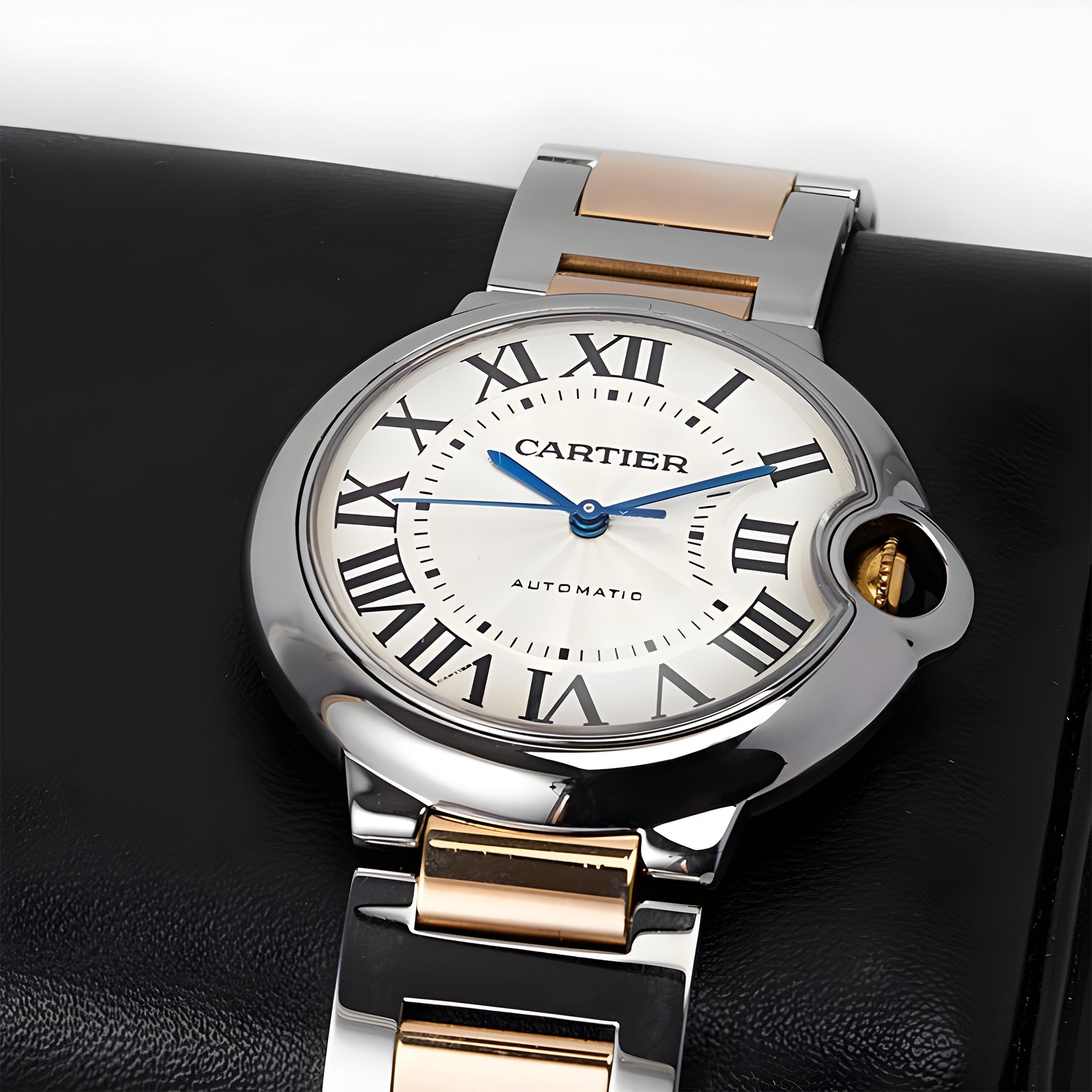 Cartier Ballon Bleu 42mm Automatic Wristwatch in Stainless Steel 2017 B&P