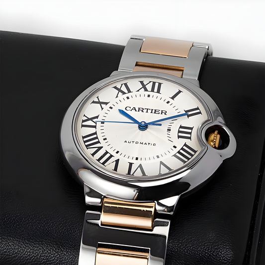 Cartier Ballon Bleu 42mm Automatic Wristwatch in Stainless Steel 2017 B&P
