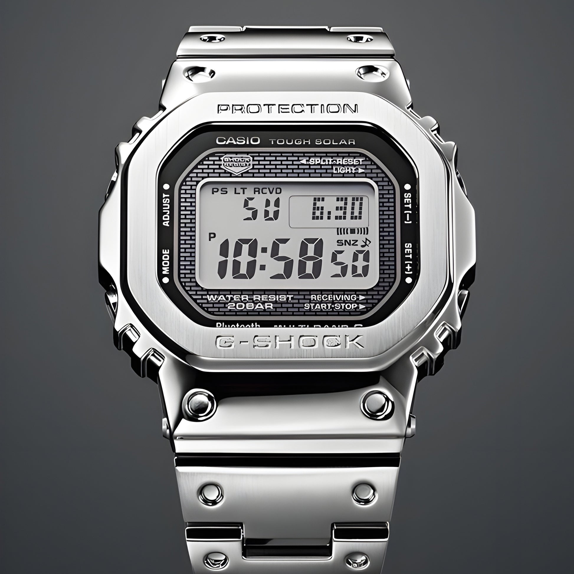 Casio G-Shock Men's GMW-B5000-1CR Black/Silver One Size