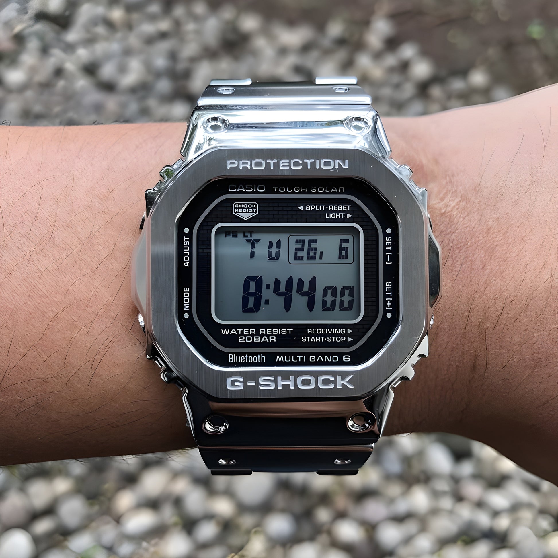 Casio G-Shock Men's GMW-B5000-1CR Black/Silver One Size