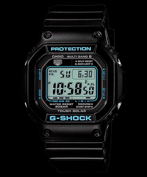 G-STYLE Metal Tough Digital Watch with Stopwatch & Dual Time Display