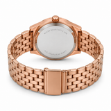 Elegant Rose Gold-Tone Watch with Marble-Inspired Dial