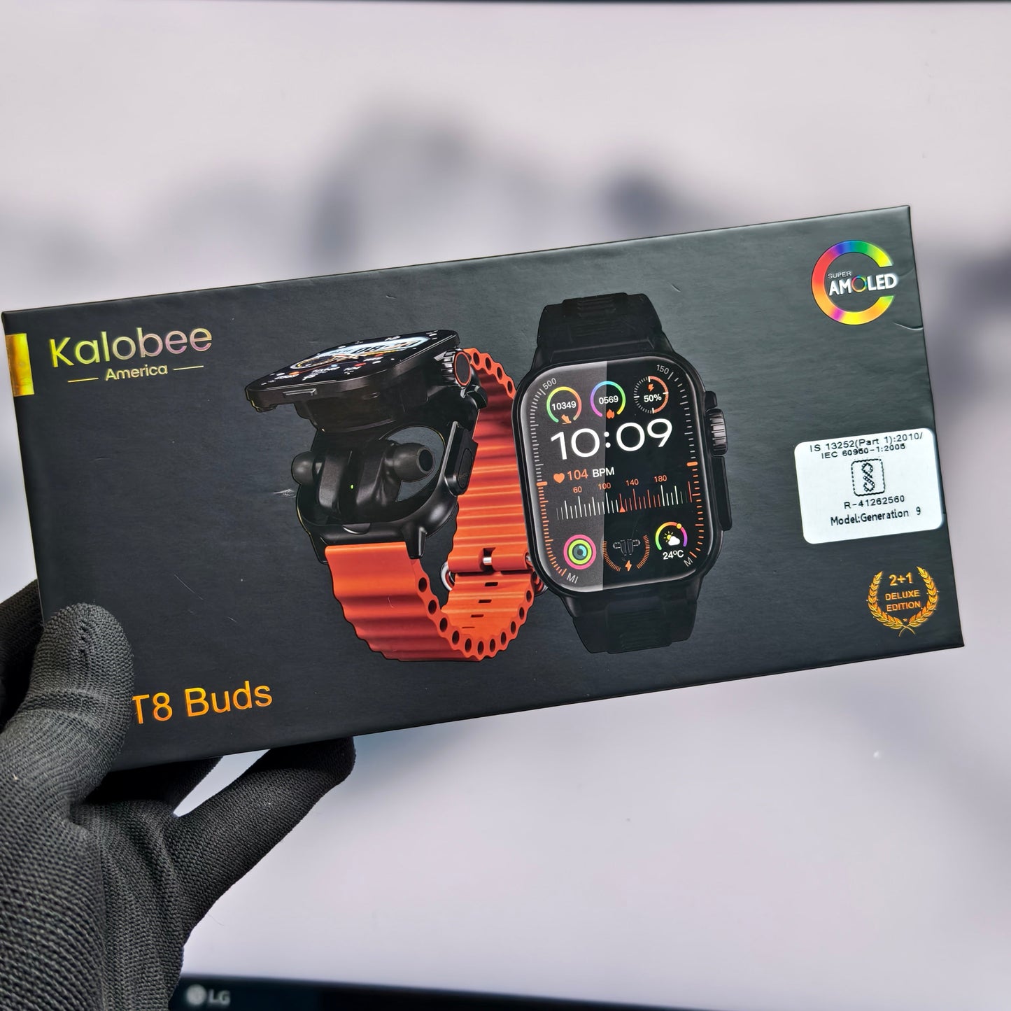 Kalobee GT8 Smartwatch with Built In Buds