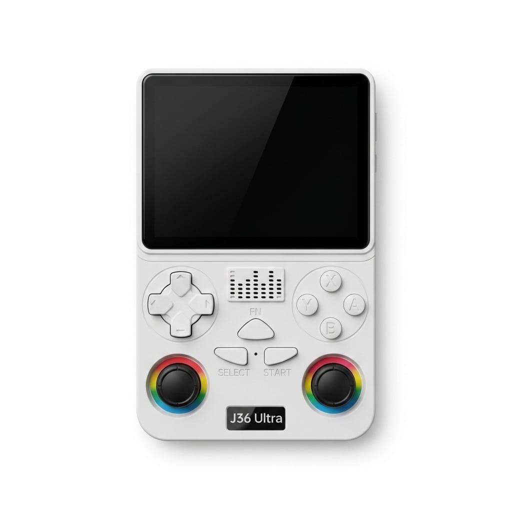 J36 Ultra All-in-One Handheld Gaming Console | 20,000+ Games Built-In | WiFi & YouTube Streaming | Portable Pocket Game Player