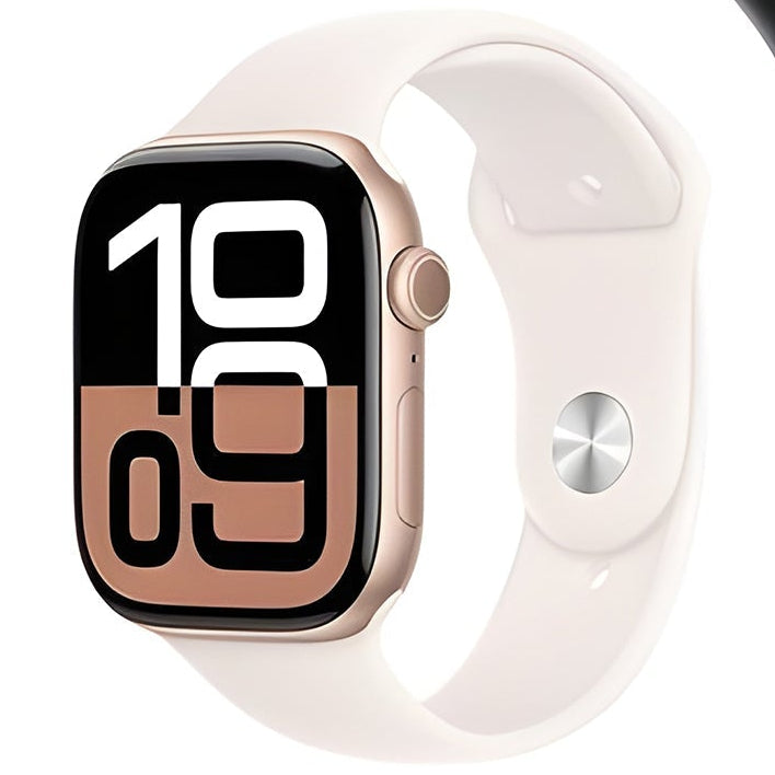 Watch Series 10 [GPS + Cellular 46 mm] Smartwatch with Natural Titanium Case with Stone Grey Sport Band- S/M. Fitness Tracker, ECG App, Always-On Retina Display, Water Resistant Visit the Apple Store