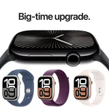 Watch Series 10 [GPS + Cellular 46 mm] Smartwatch with Natural Titanium Case with Stone Grey Sport Band- S/M. Fitness Tracker, ECG App, Always-On Retina Display, Water Resistant Visit the Apple Store