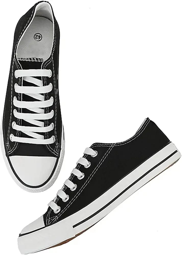 Classic Canvas Lace-Up Casual Sneakers for Men & Women