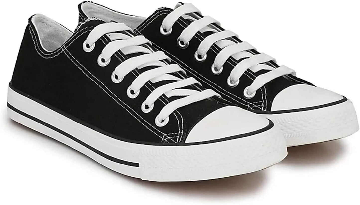 Classic Canvas Lace-Up Casual Sneakers for Men & Women