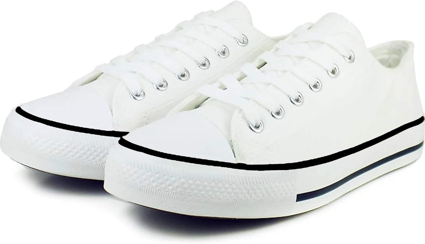 Classic Canvas Lace-Up Casual Sneakers for Men & Women