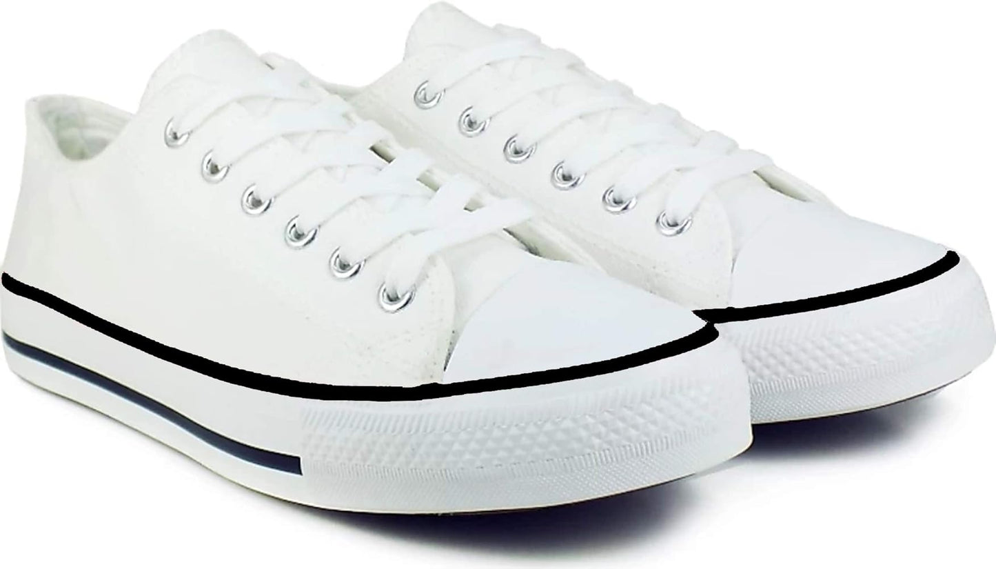 Classic Canvas Lace-Up Casual Sneakers for Men & Women