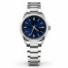 Tizzot  Classic Stainless Steel Men's Watch with Deep Blue Dial