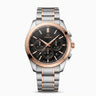 Owega Premium Two-Tone Chronograph Analog Watch with Stainless Steel Strap & Date Display | Luxury Men's Wrist Watch