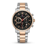 Premium Two-Tone Chronograph Analog Watch with Stainless Steel Bracelet & Date Display | Luxury Men's Wrist Watch