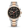 Premium Two-Tone Chronograph Analog Watch with Stainless Steel Bracelet & Date Display | Luxury Men's Wrist Watch
