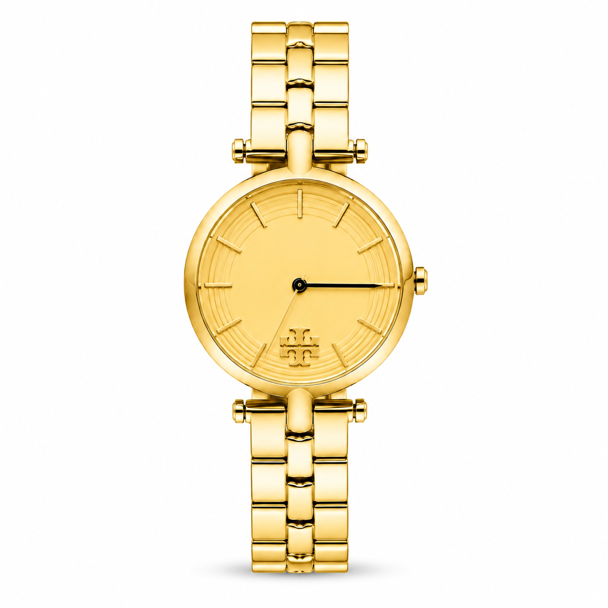 Classic Gold-Tone Analog Watch with Minimalist Dial