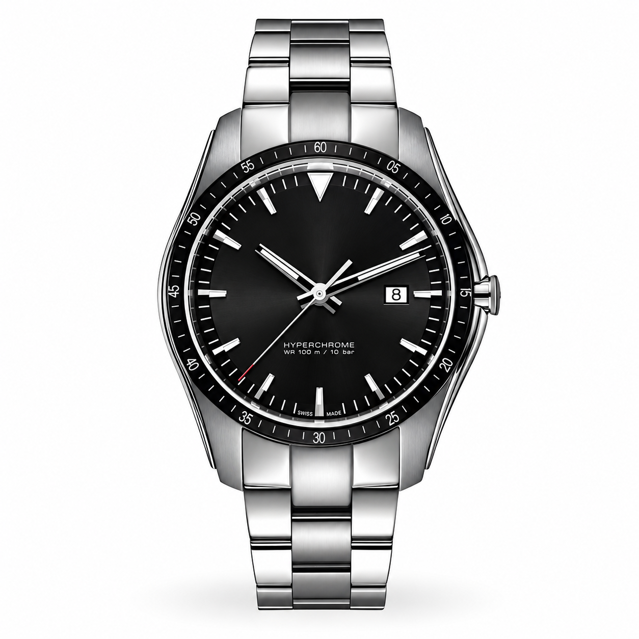 Men's HyperChrome Automatic Sport Watch with Stainless Steel Strap, Silver, 20 (Model: R32502203)