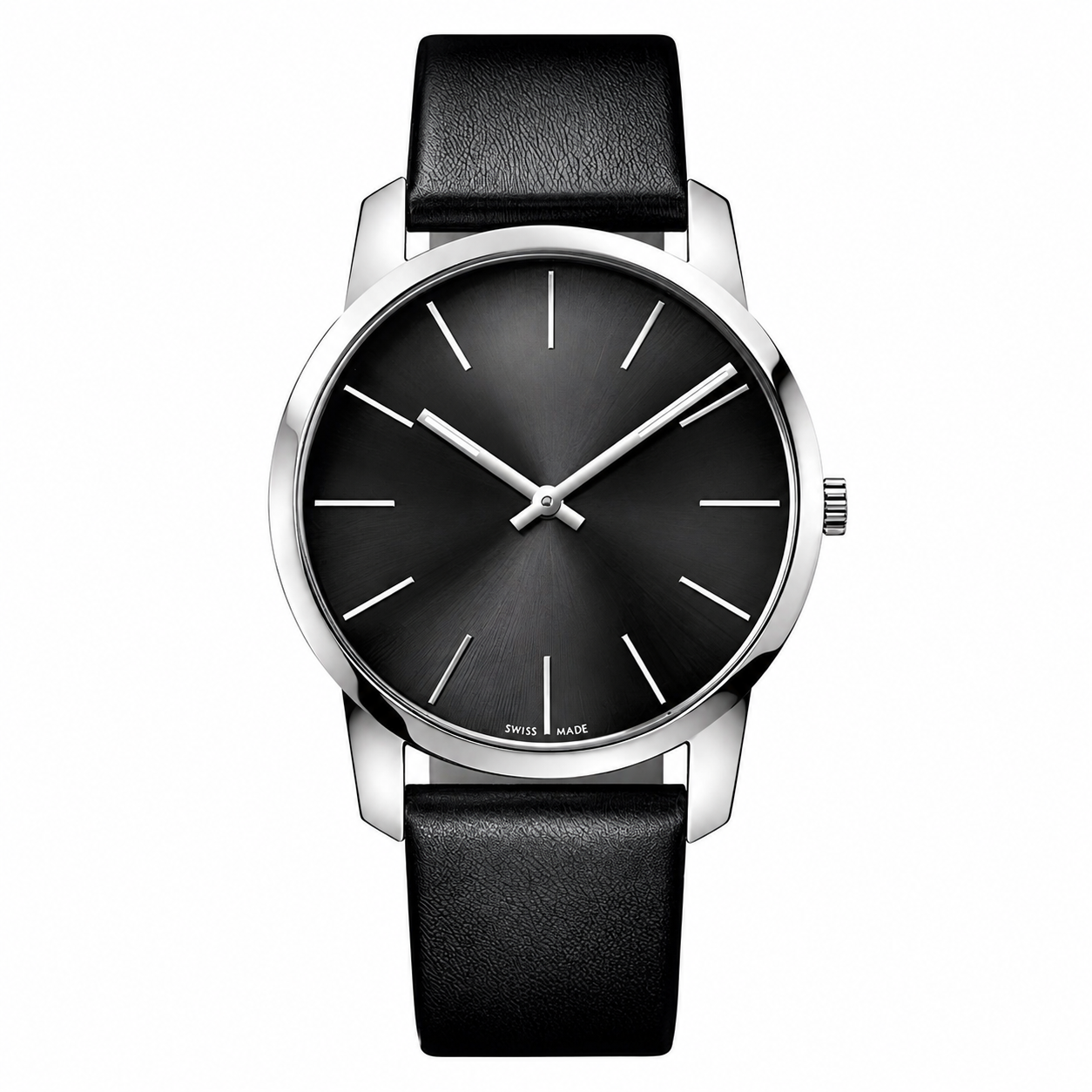 men black dial leather band Watch - k3m211c4