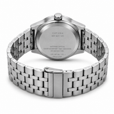 Premium Solar-Powered Stainless Steel Watch with Emerald Green Dial