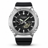 Premium Analog Watch – Silver Case with Black Dial