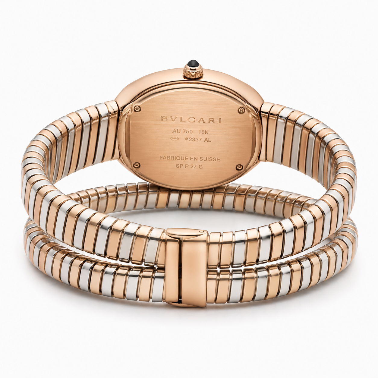 Luxury Serpentine Spiral Luxury Watch with Diamond Bezel