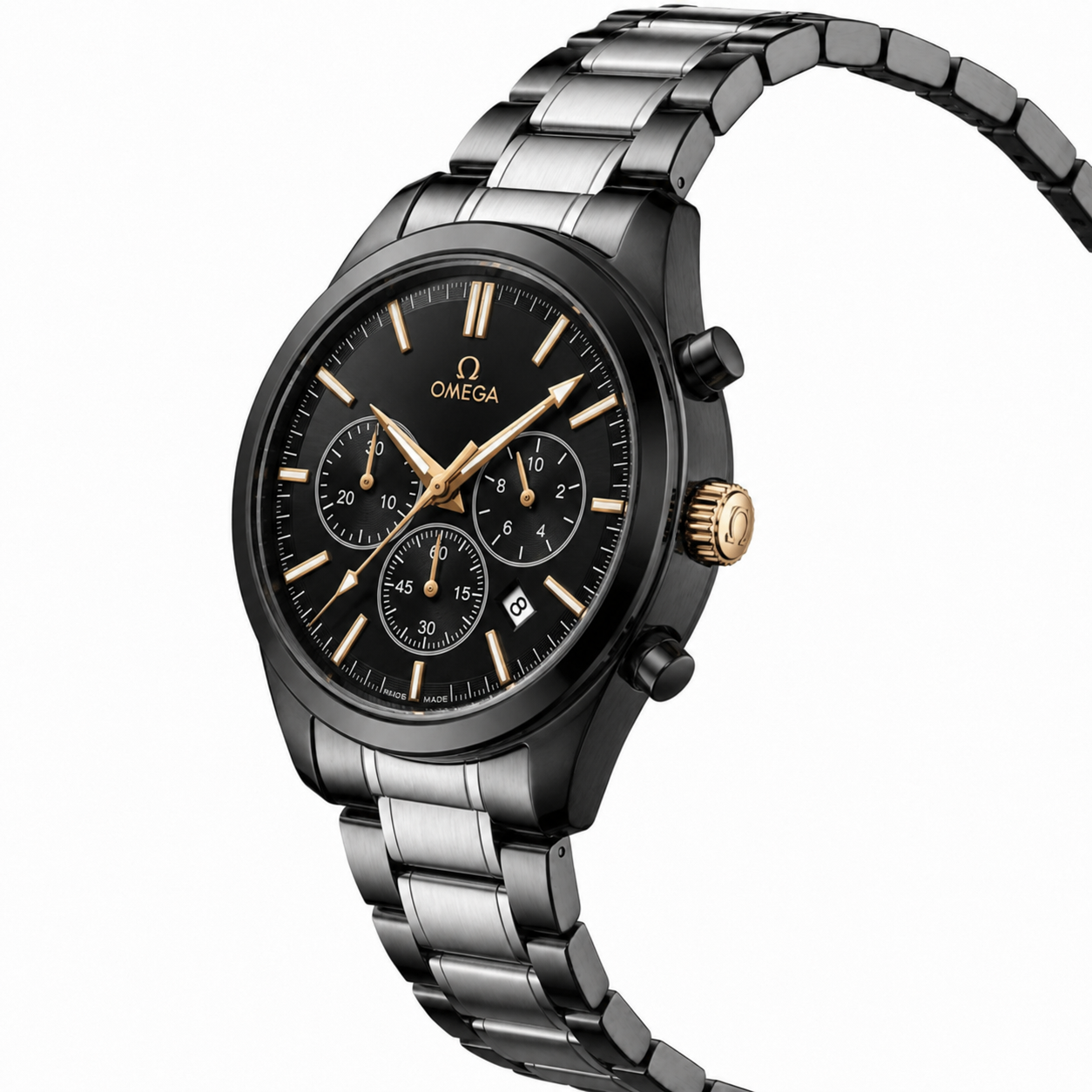Premium Chronograph Analog Watch with Stainless Steel Strap & Date Display | Luxury Men's Wrist Watch